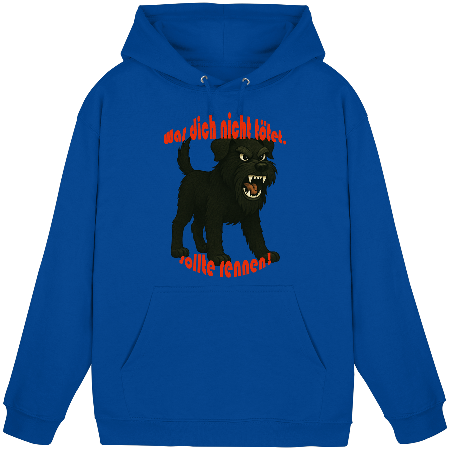 Hoodie Schnauzer Schwarz "Was dich nicht tötet" - Basic Unisex Hoodie