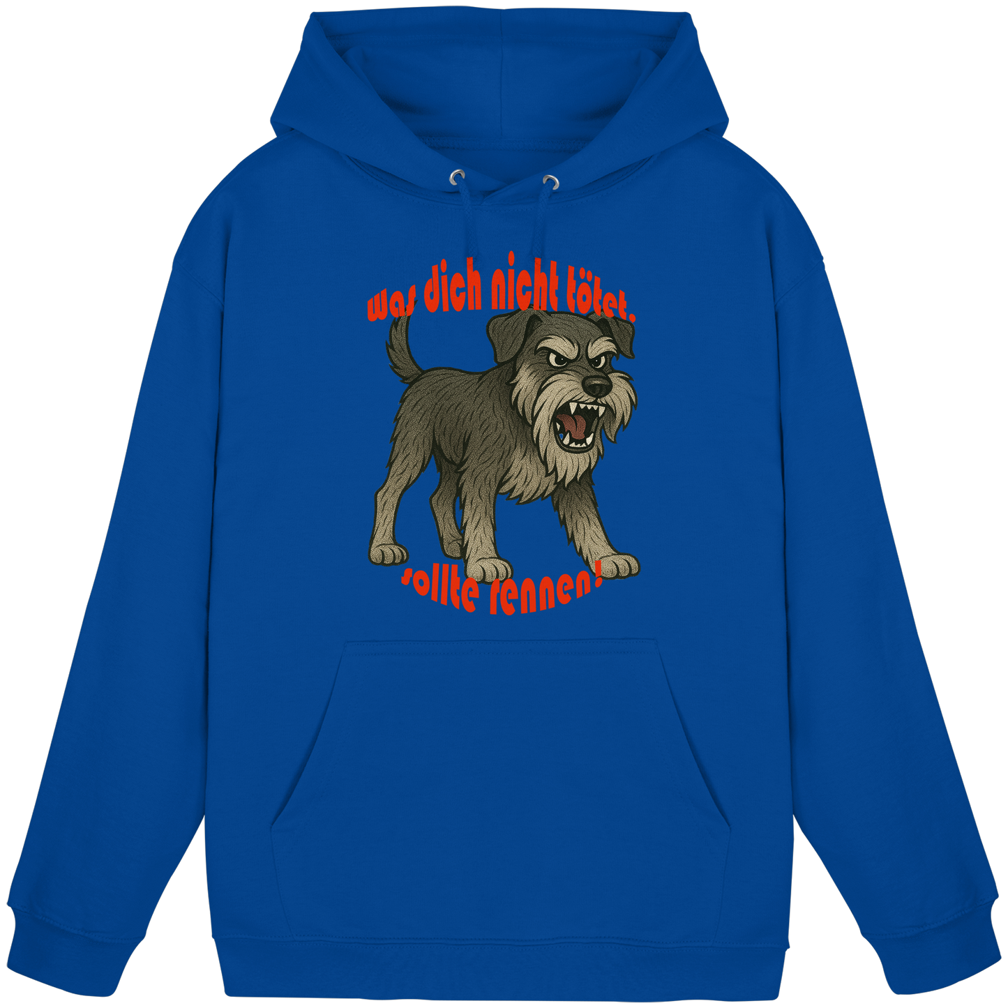 Hoodie Schnauzer Pfeffersalz "Was dich nicht tötet" - Basic Unisex Hoodie