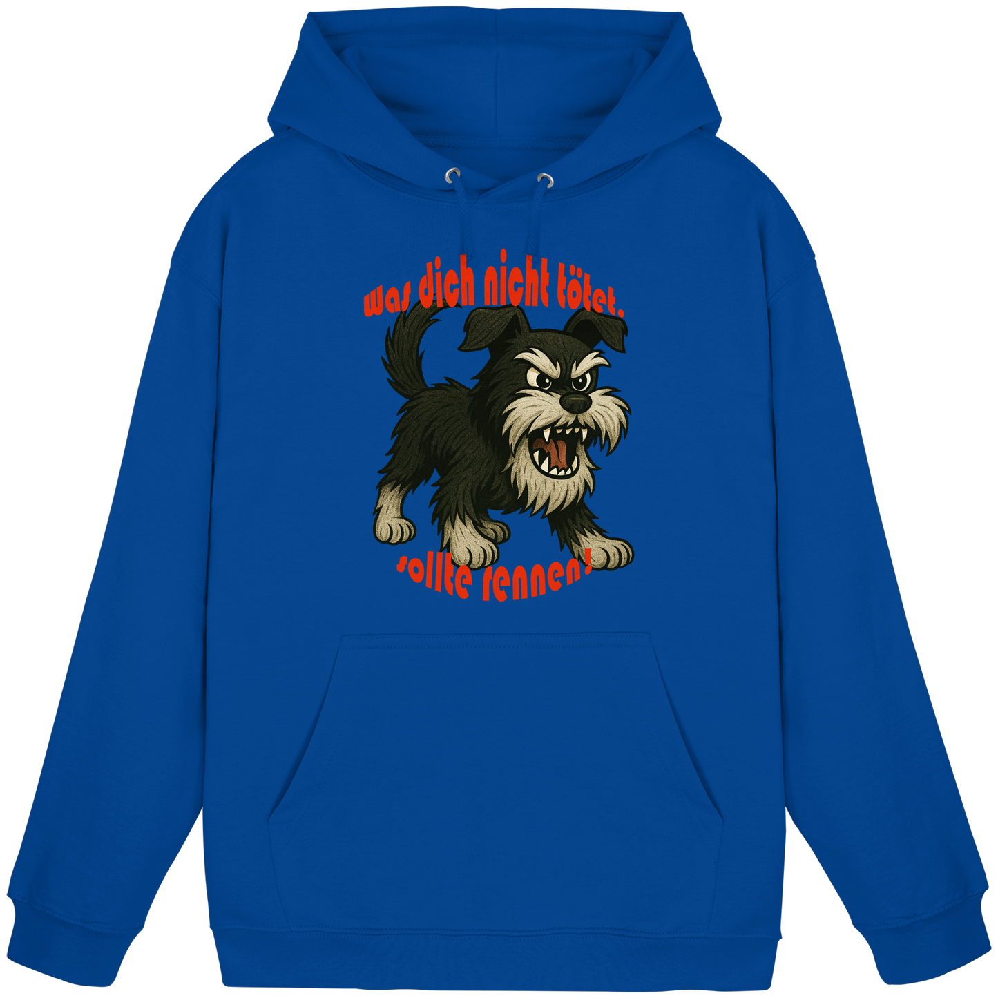 Hoodie Zwergschnauzer Schwarzsilber "Was dich nicht tötet" - Basic Unisex Hoodie