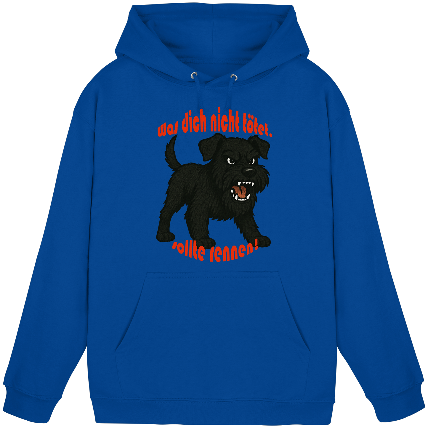 Hoodie Zwergschnauzer Schwarz "Was dich nicht tötet" - Basic Unisex Hoodie