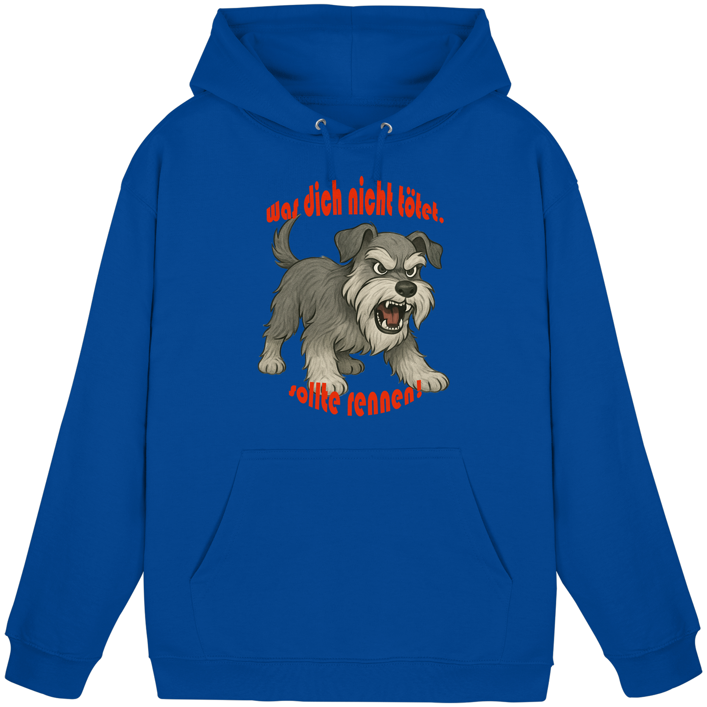 Hoodie Zwergschnauzer Pfeffersalz "Was dich nicht tötet" - Basic Unisex Hoodie