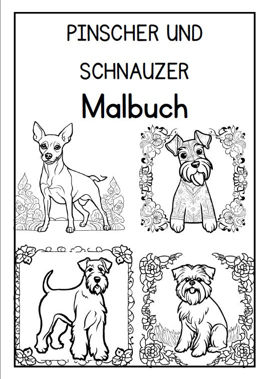 Pinscher und Schnauzer Malbuch
