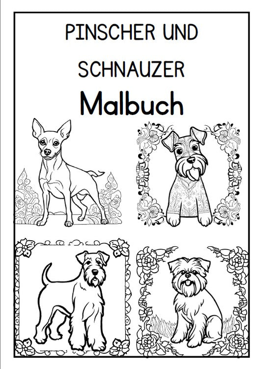 Pinscher und Schnauzer Malbuch
