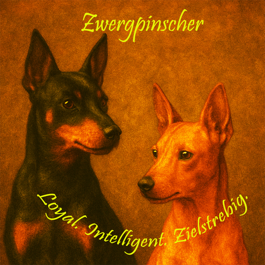 Sticker Zwergpinscher 10,5cm x 10,5cm