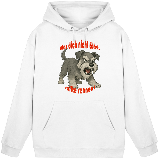 Hoodie Zwergschnauzer Pfeffersalz "Was dich nicht tötet" - Basic Unisex Hoodie
