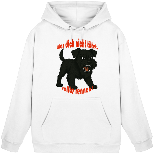 Hoodie Zwergschnauzer Schwarz "Was dich nicht tötet" - Basic Unisex Hoodie