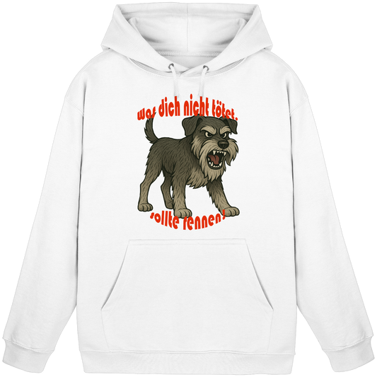 Hoodie Schnauzer Pfeffersalz "Was dich nicht tötet" - Basic Unisex Hoodie