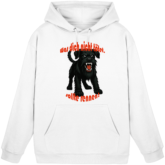 Hoodie Riesenschnauzer Schwarz "Was dich nicht tötet" - Basic Unisex Hoodie