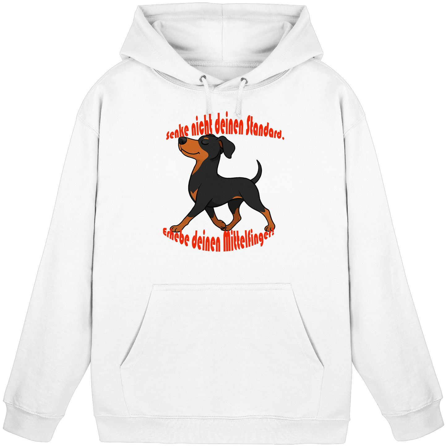 Hoodie Deutscher Pinscher Schwarzrot "Standard" - Basic Unisex Hoodie