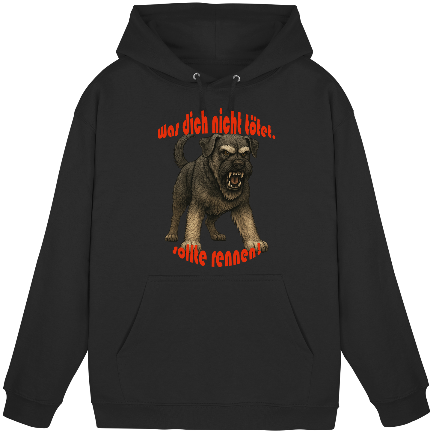 Hoodie Riesenschnauzer Pfeffersalz "Was dich nicht tötet" - Basic Unisex Hoodie