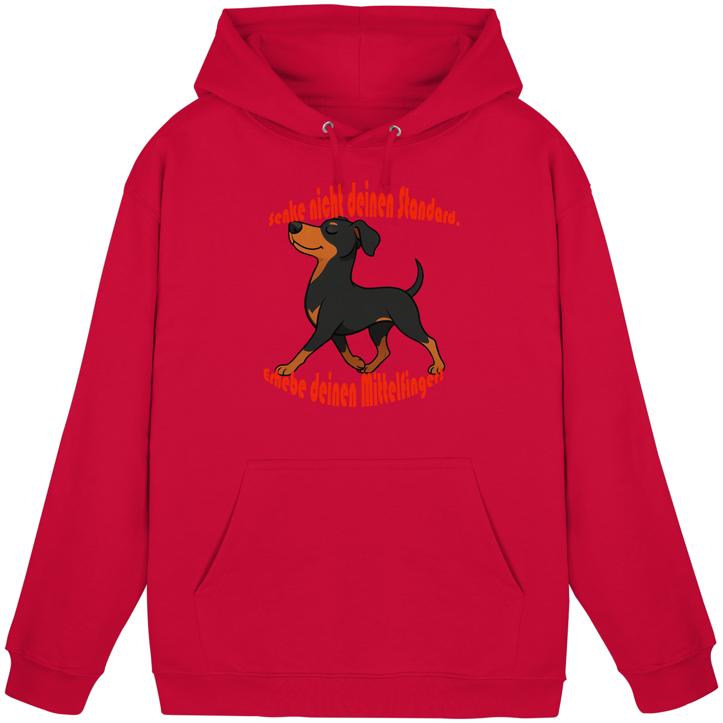 Hoodie Deutscher Pinscher Schwarzrot "Standard" - Basic Unisex Hoodie