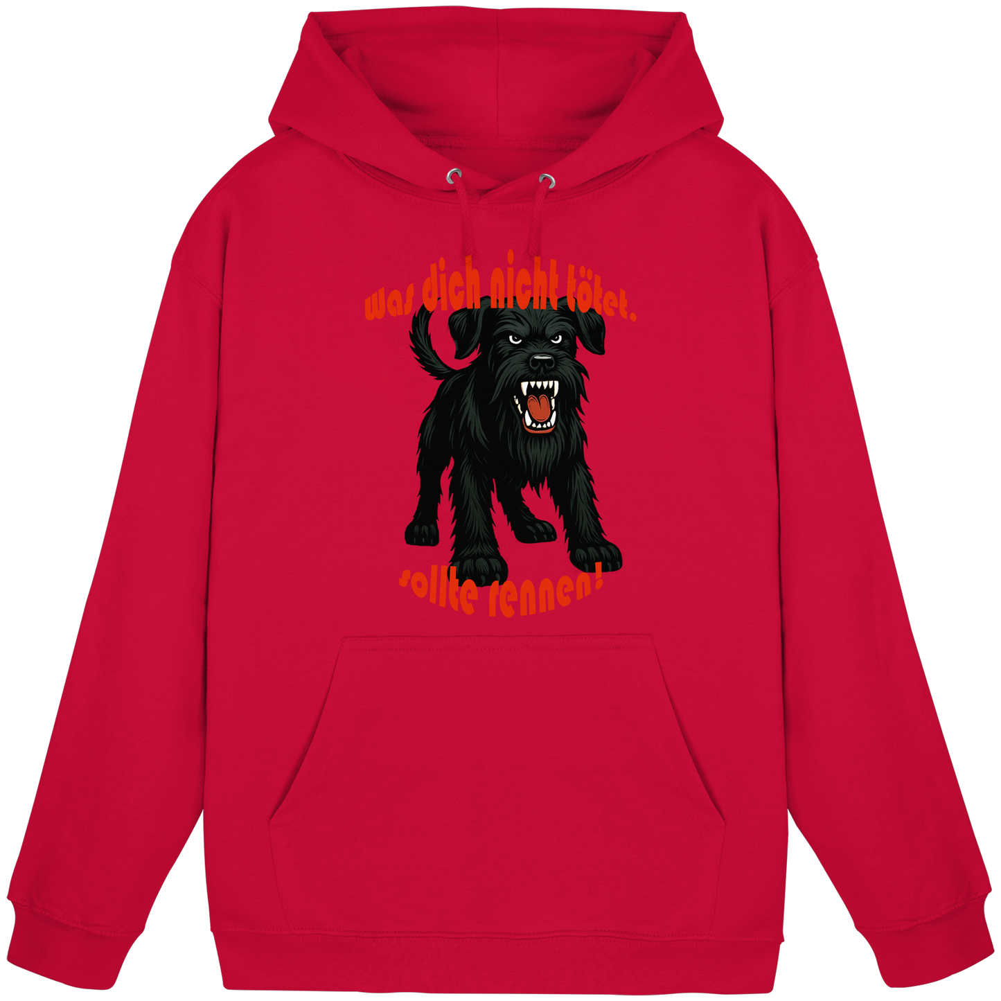Hoodie Riesenschnauzer Schwarz "Was dich nicht tötet" - Basic Unisex Hoodie