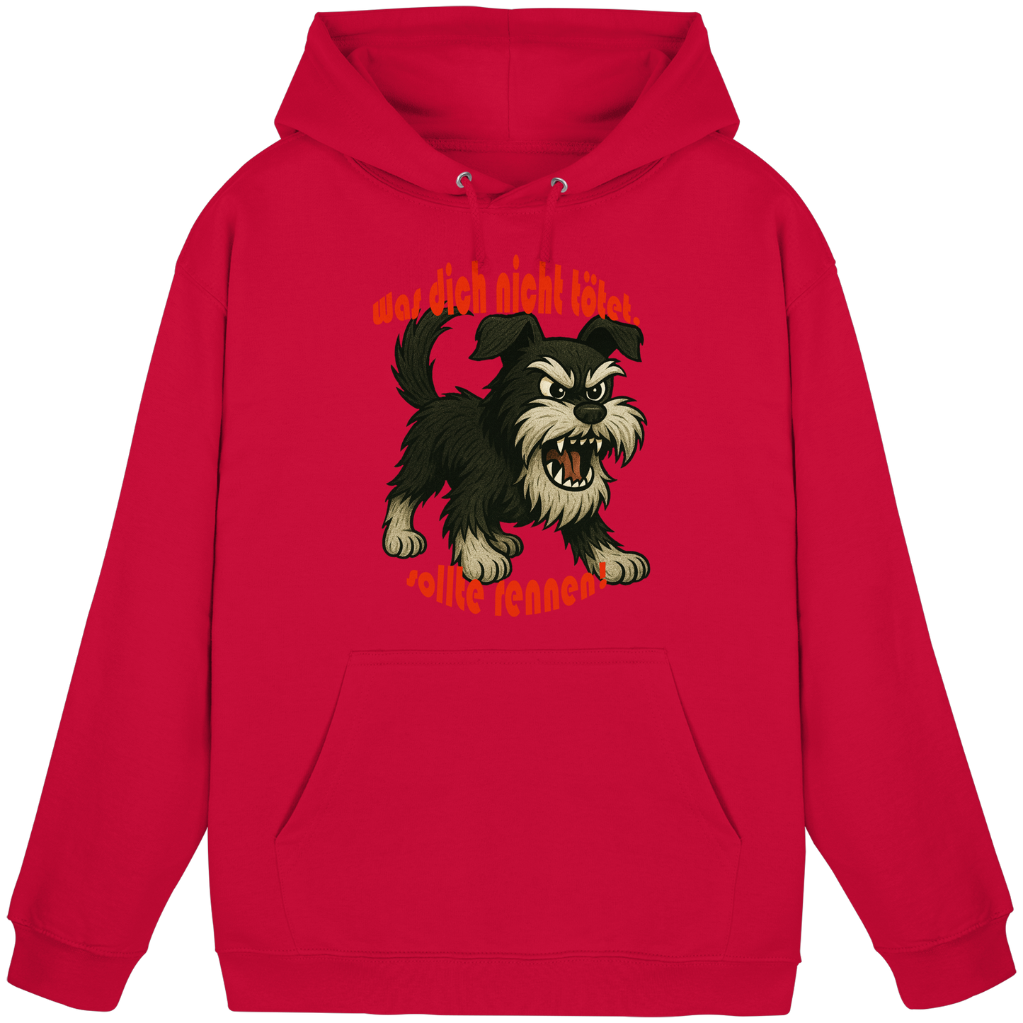 Hoodie Zwergschnauzer Schwarzsilber "Was dich nicht tötet" - Basic Unisex Hoodie