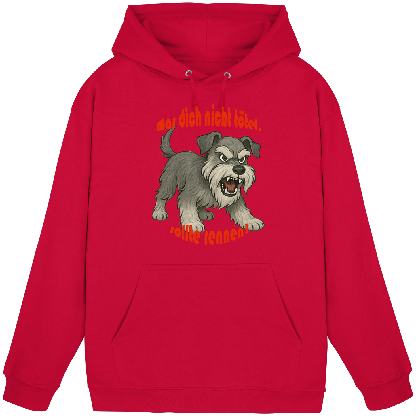 Hoodie Zwergschnauzer Pfeffersalz "Was dich nicht tötet" - Basic Unisex Hoodie