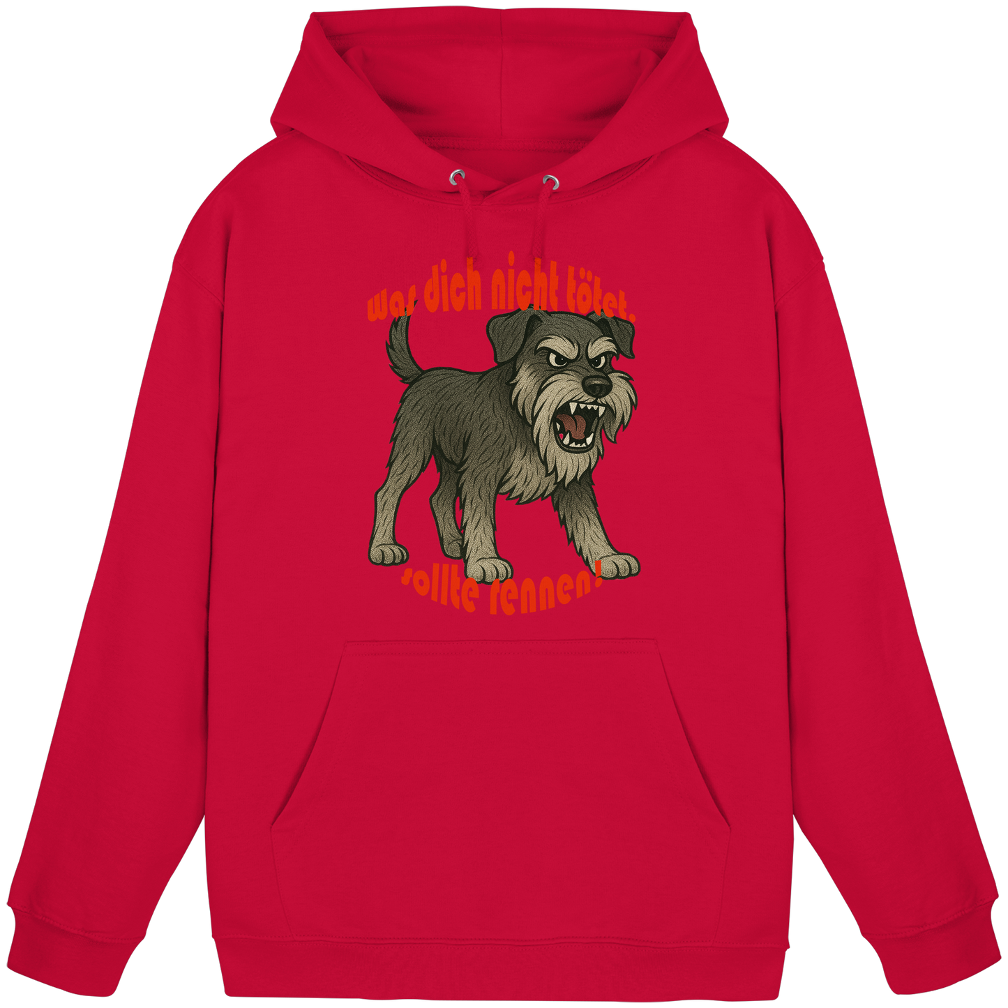 Hoodie Schnauzer Pfeffersalz "Was dich nicht tötet" - Basic Unisex Hoodie
