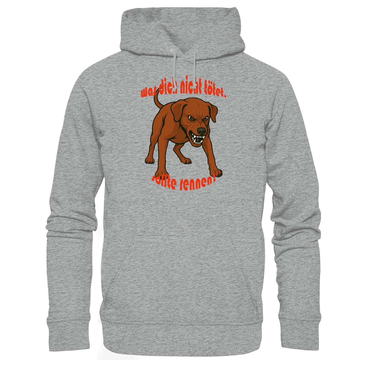 Hoodie Deutscher Pinscher Rot "Was dich nicht tötet" - Basic Unisex Hoodie
