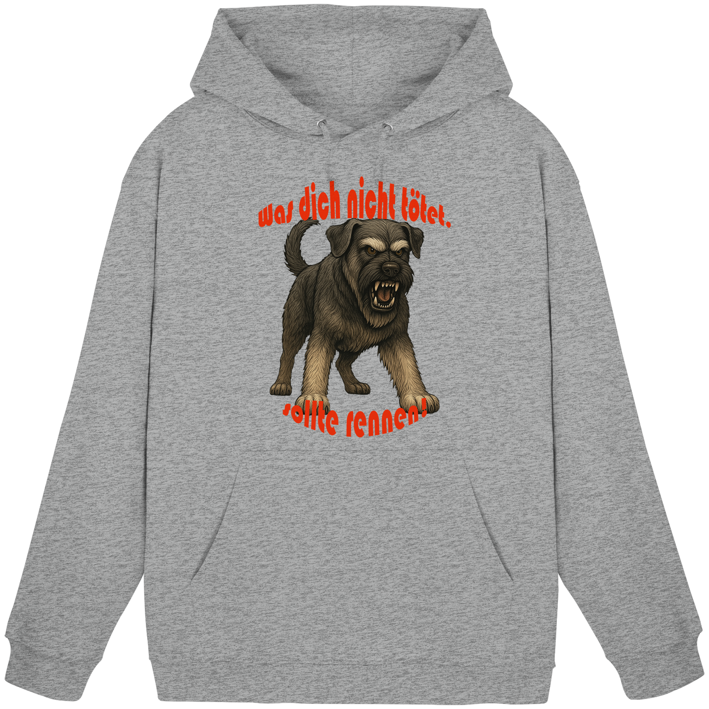 Hoodie Riesenschnauzer Pfeffersalz "Was dich nicht tötet" - Basic Unisex Hoodie
