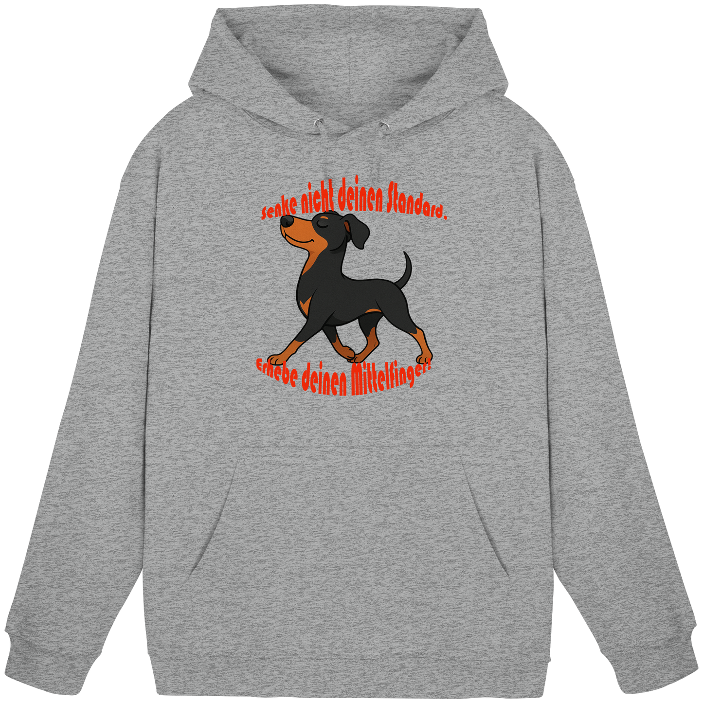 Hoodie Deutscher Pinscher Schwarzrot "Standard" - Basic Unisex Hoodie