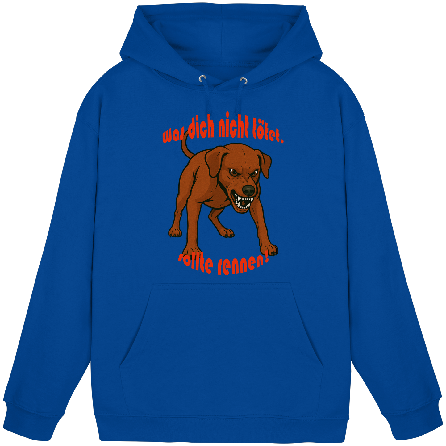 Hoodie Deutscher Pinscher Rot "Was dich nicht tötet" - Basic Unisex Hoodie