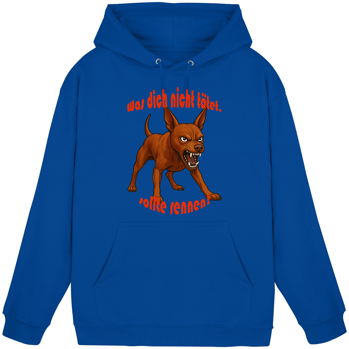 Hoodie Zwergpinscher Rot "Was dich nicht tötet" - Basic Unisex Hoodie