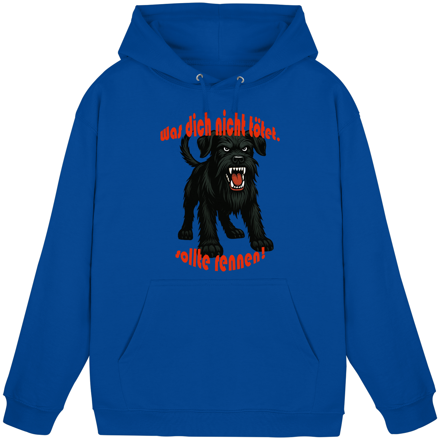 Hoodie Riesenschnauzer Schwarz "Was dich nicht tötet" - Basic Unisex Hoodie