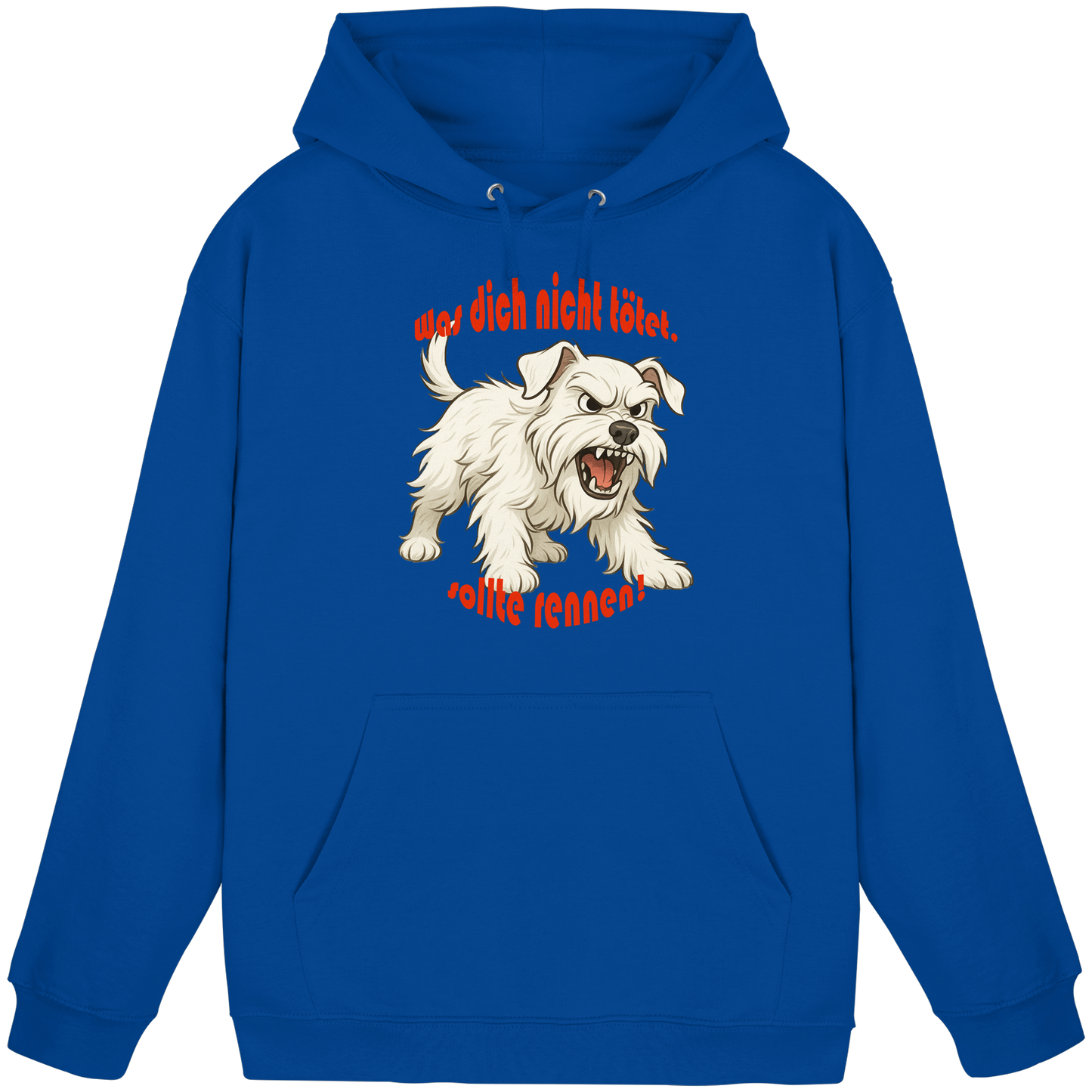 Hoodie Zwergschnauzer Weiß "Was dich nicht tötet" - Basic Unisex Hoodie
