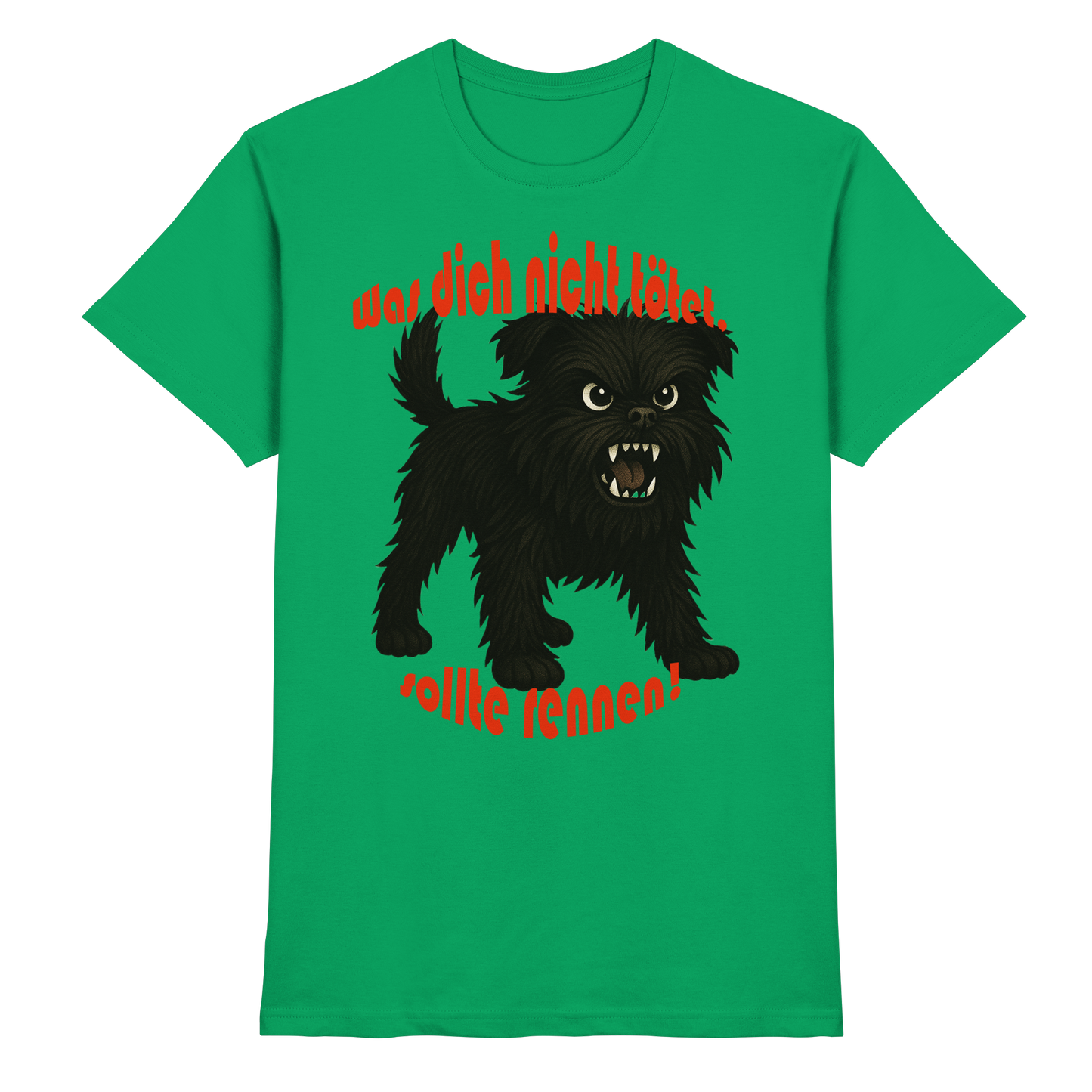 T-Shirt Affenpinscher "Was dich nicht tötet" - Premium Shirt