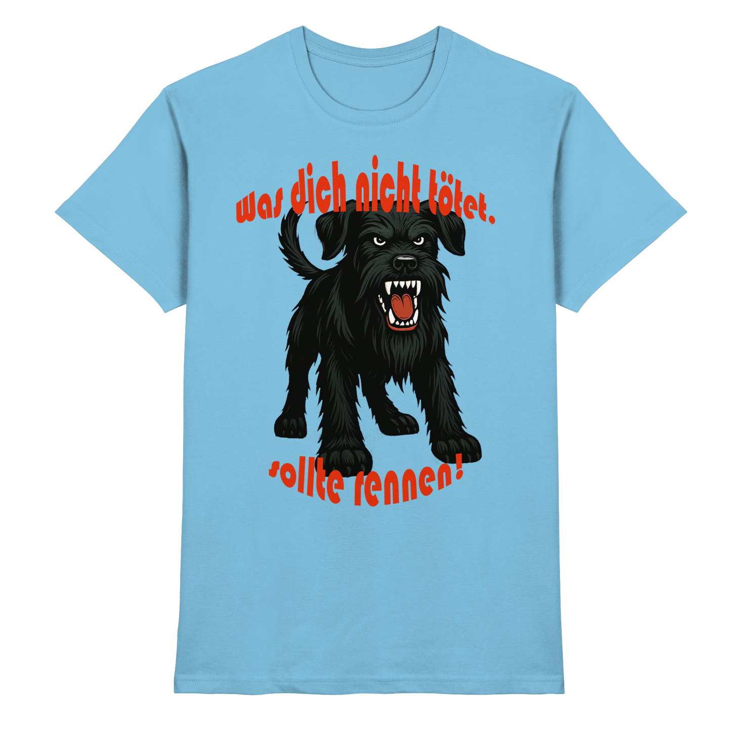 T-Shirt Riesenschnauzer Schwarz "Was dich nicht tötet" - Premium Shirt