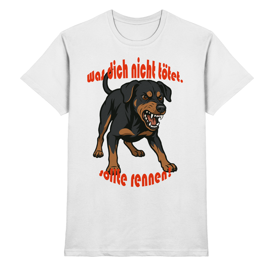 T-Shirt Deutscher Pinscher SR "Was dich nicht tötet" - Premium Shirt