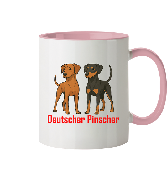 Tasse, zweifarbig "Deutscher Pinscher" - Tasse zweifarbig